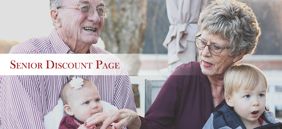Senior couple spending time with their grandchildren